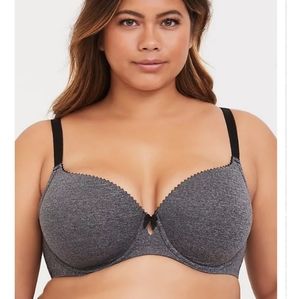 Torrid size 48C grey t-shirt bra